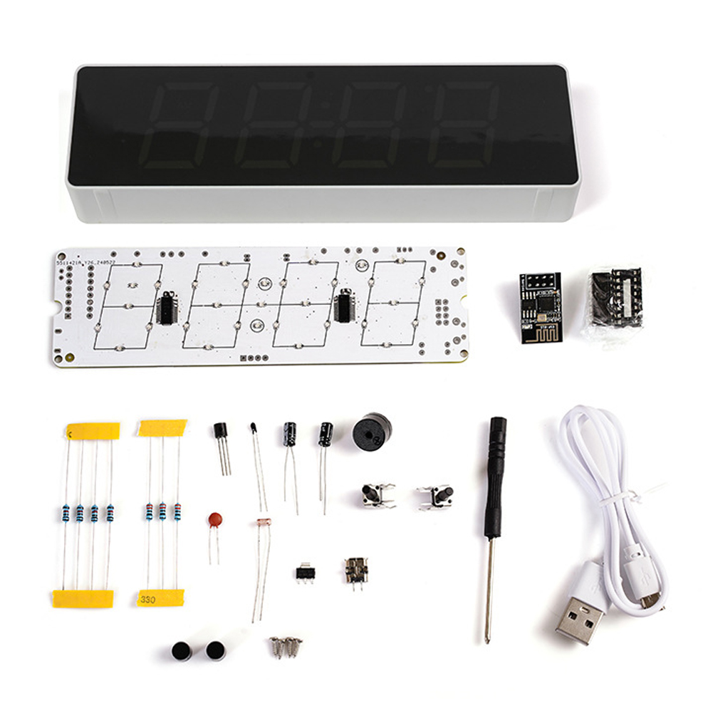 Diy Home Electronics Projects - Colorido WiFi Kit Relógio Eletrônico Inteligente,
