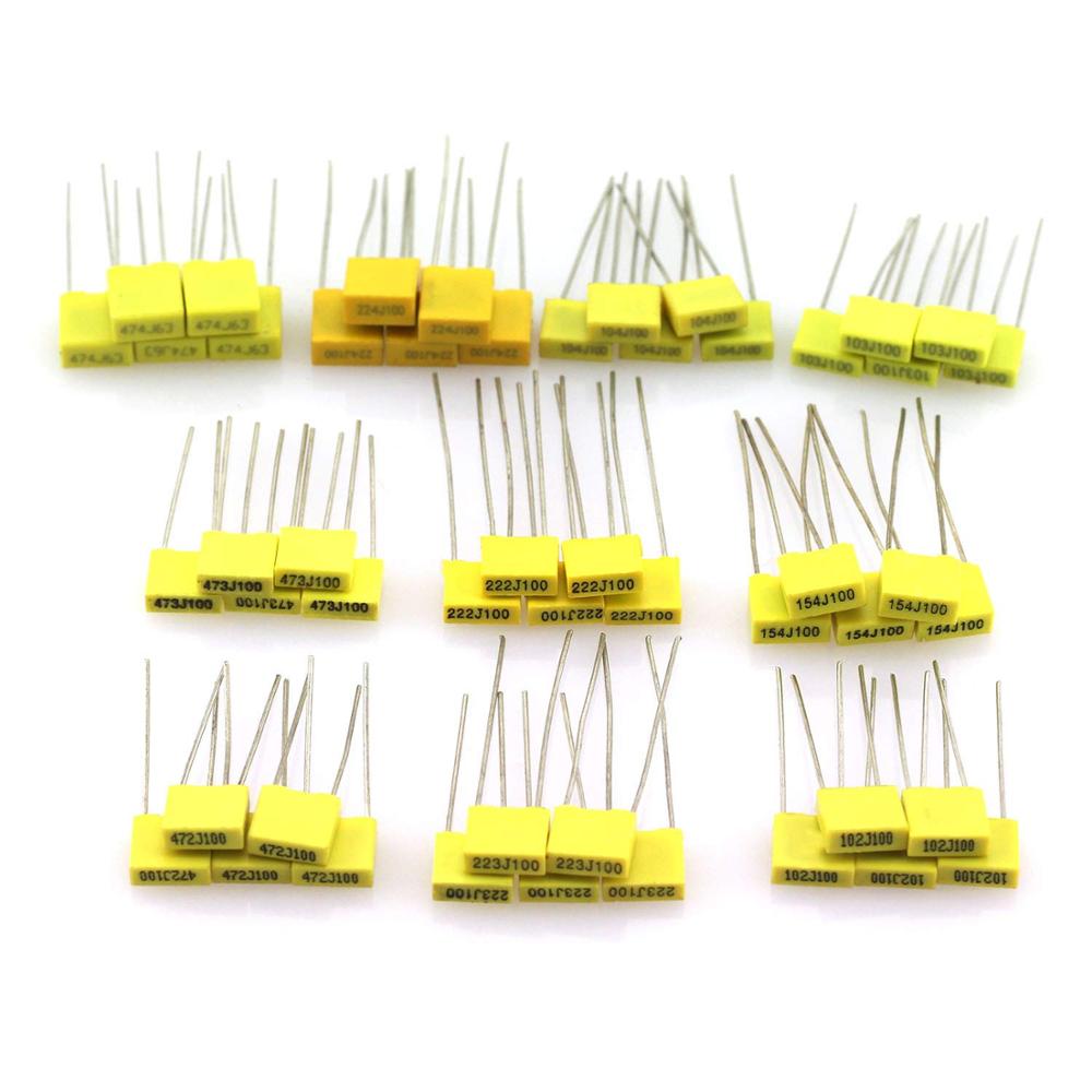Capacitor Kit Assortment - Capacitor de filme de polipropileno, 50