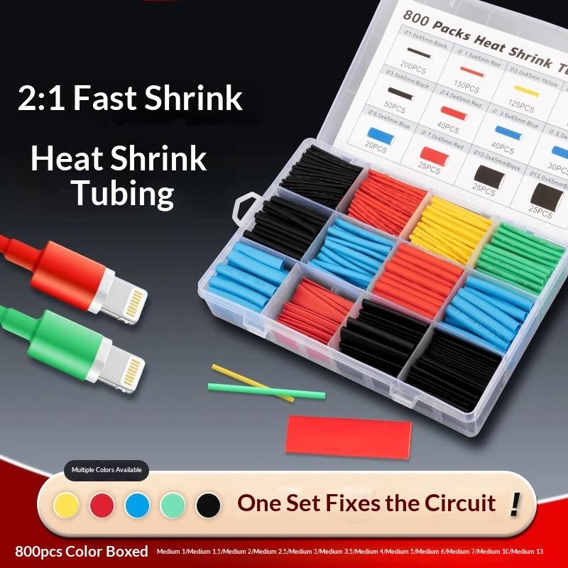 Heat Shrink Tubing - Kit de Tubos Termoencolhíveis Impermeáveis e
