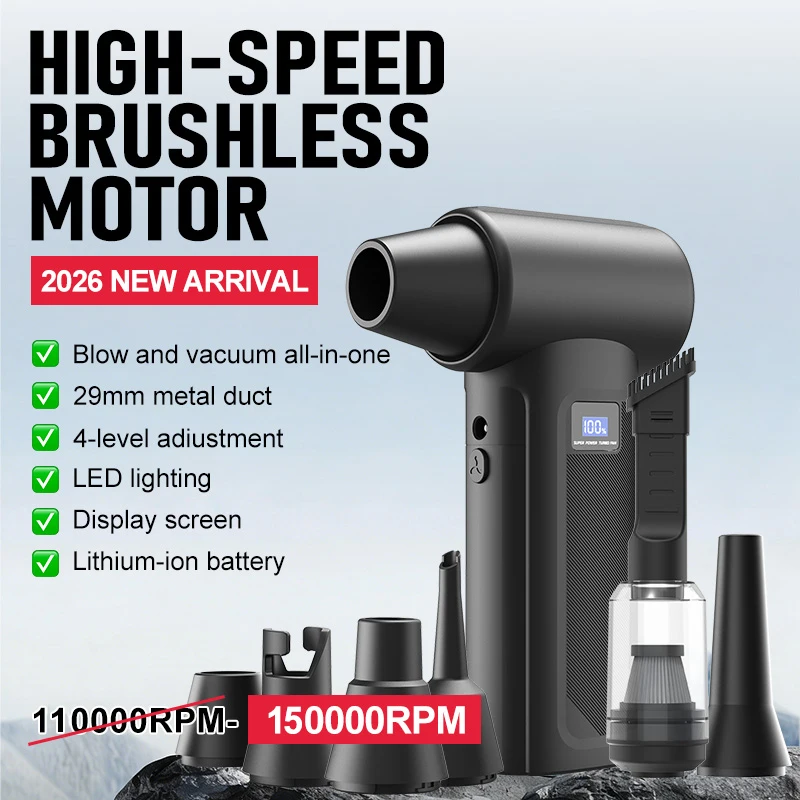 Diy Electronics Workshop - Ventilador Turbo Sem Fio 150000RPM, Mini