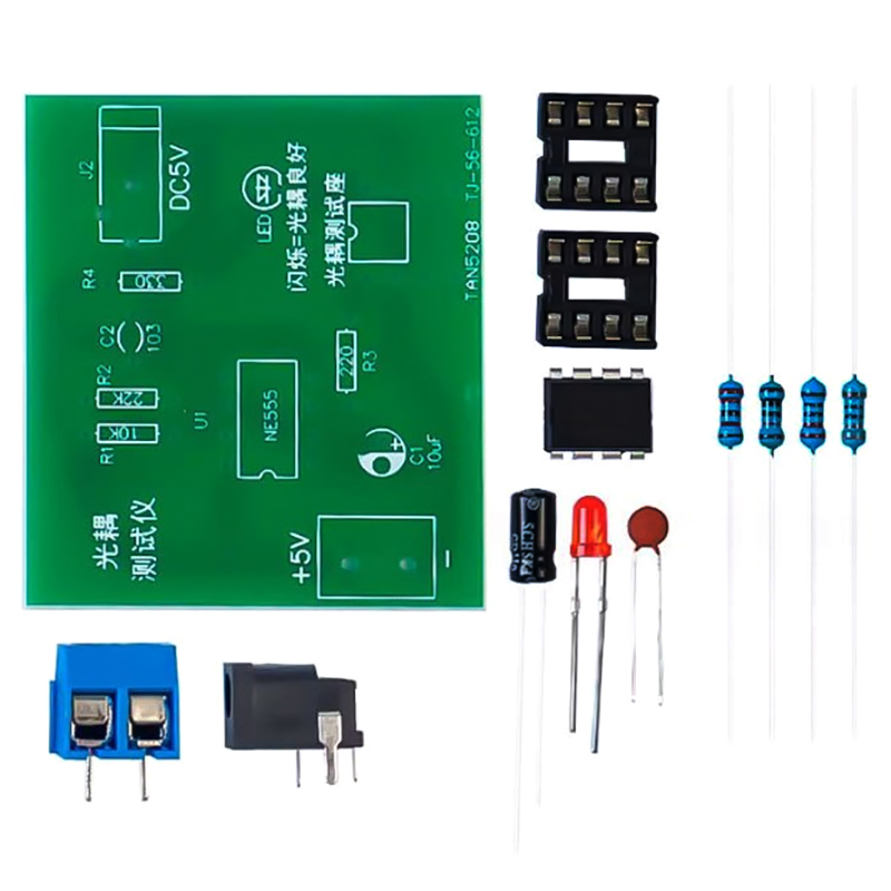 Diy Electronics Test Equipment - Kit testador de optoacoplador placa prática