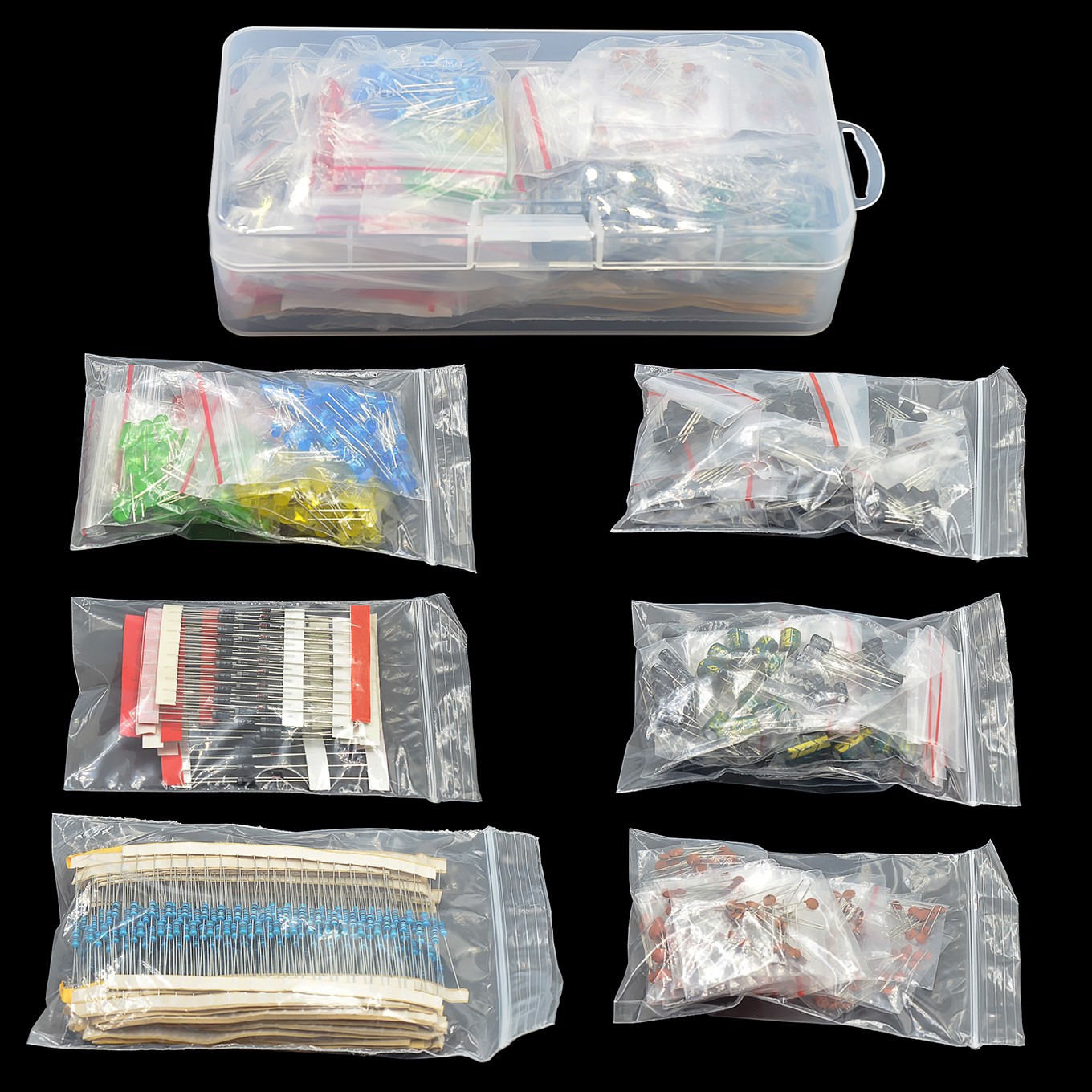 Capacitor Kit Assortment - Kits de componentes eletrônicos, kit de