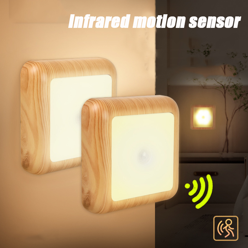 Ldr Light Sensor - Grão de madeira bateria sem fio