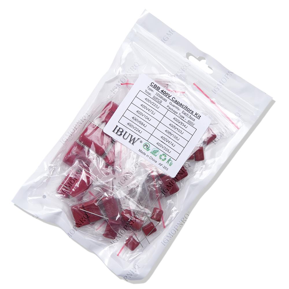 KIT 50PC = 10 valor * 5PCS Cap - Capacitor Kit Assortment avaliação e preço