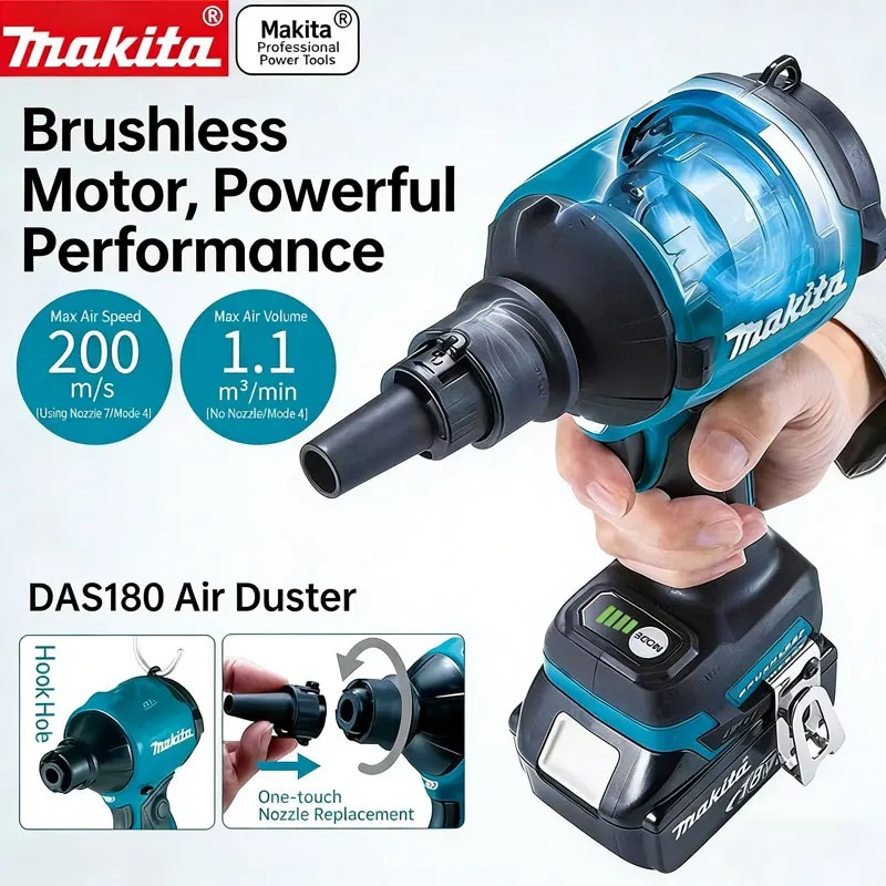 Makita DAS180 18V soprador de  - Diy Electronics Workshop avaliação e preço