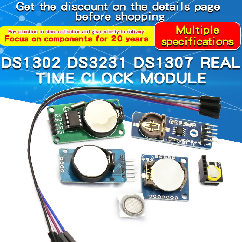 1 peça ds1302/ds1307/pcf8563/d - Rtc Module Ds3231 avaliação e preço