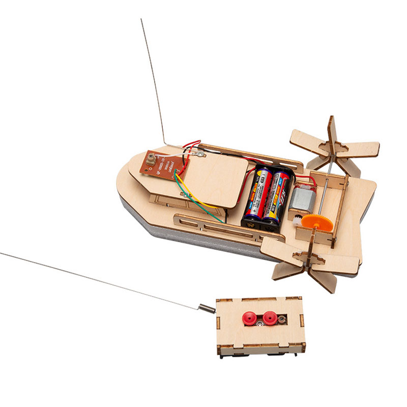 Barco RC de madeira com contro - Diy Boat Electronics avaliação e preço