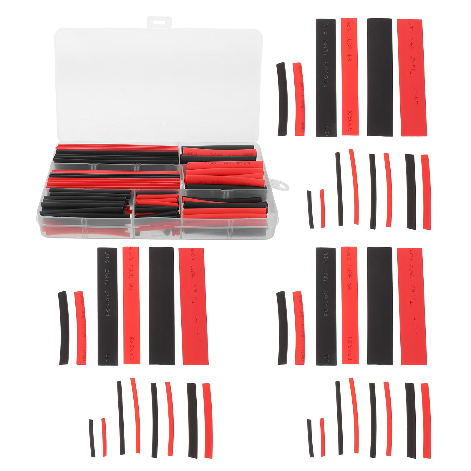 300 Peças de Tubos Termoencolh - Heat Shrink Tubing avaliação e preço