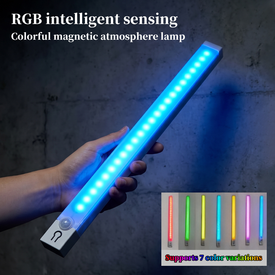 Luz LED Magnética RGB de 30cm  - Ldr Light Sensor avaliação e preço